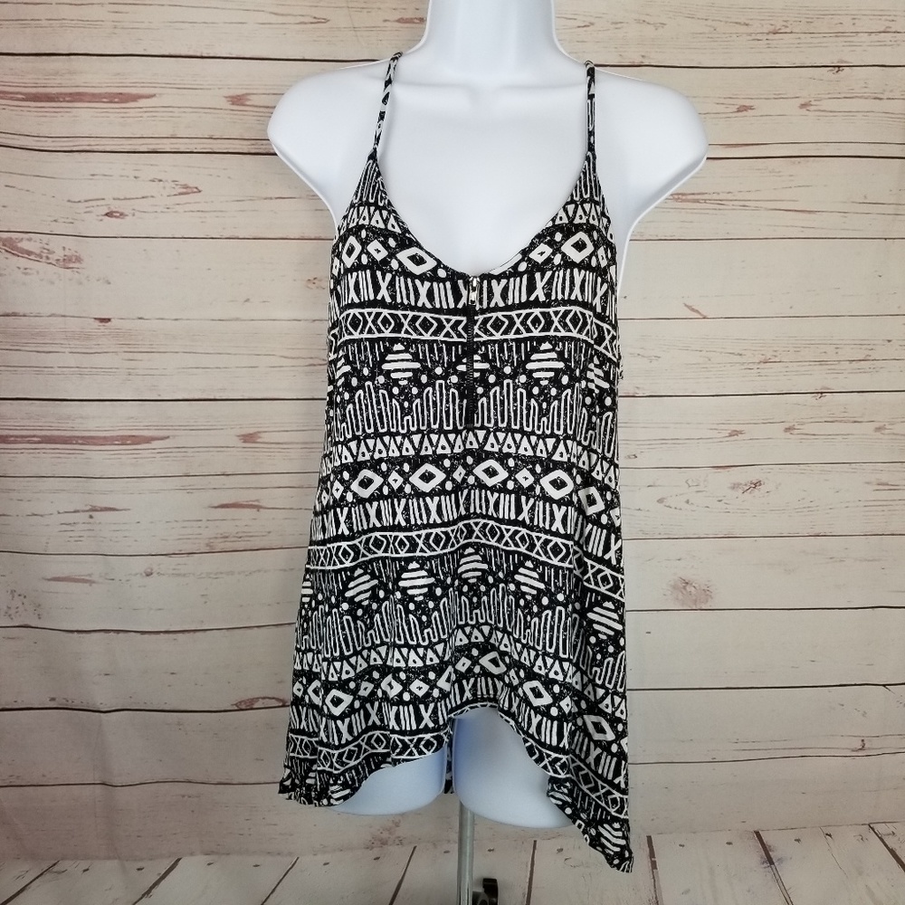 Silence + Noise Women's M Hanky Hem Zip Front